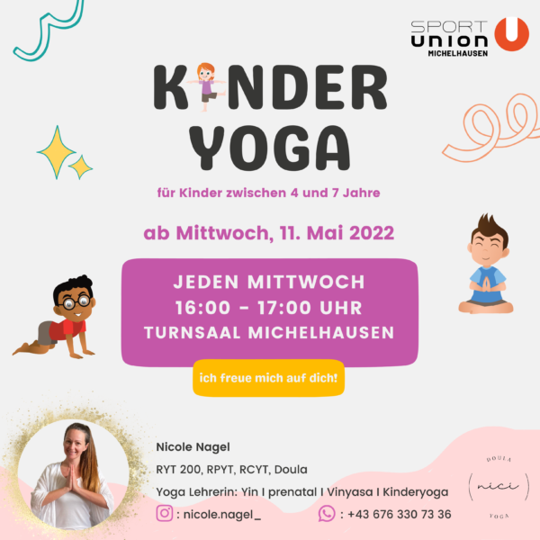 Flyer Kinderyoga Michelhausen